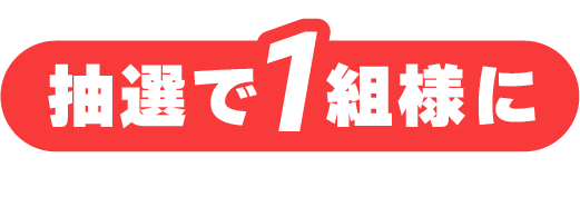 抽選で1組様に