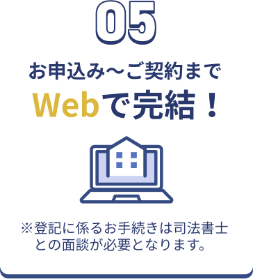 05 お申込み〜ご契約までWebで完結！